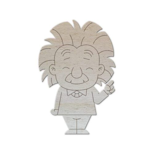 Silueta de madera - Einstein