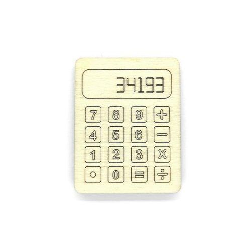 Silueta de madera - Calculadora