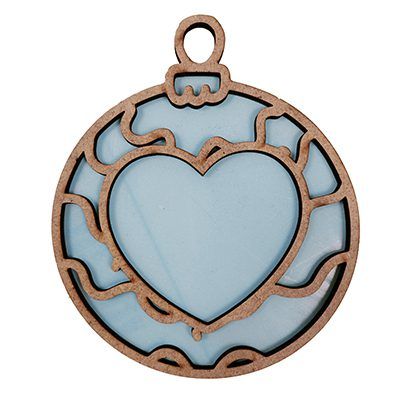 Shaker Bola Navidad corazón