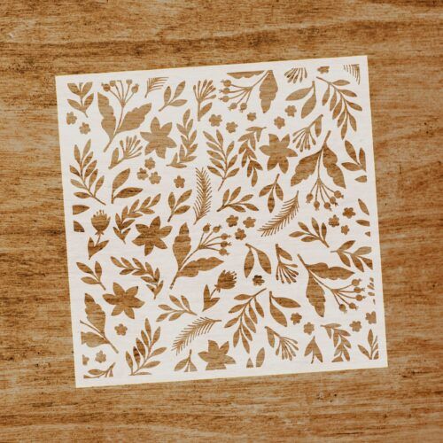 Stencil Jardín primaveral