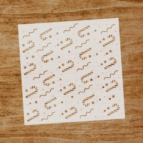 Stencil Caramelos Navideños