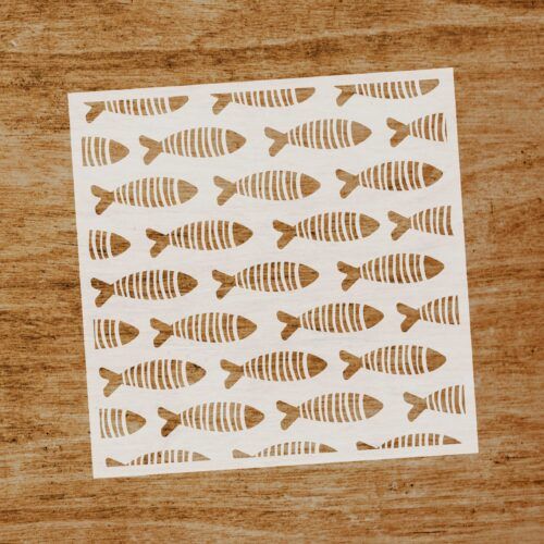 Stencil Peces rayados