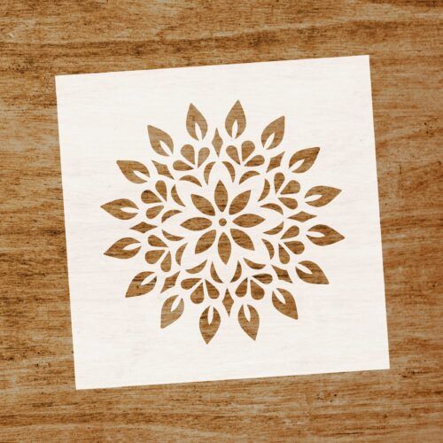 Stencil Flor mandala