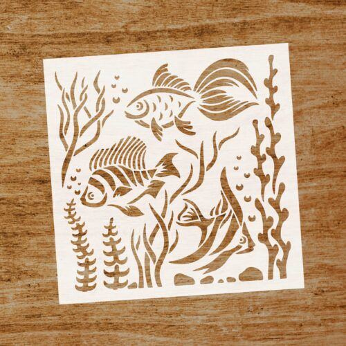 Stencil Fauna marina