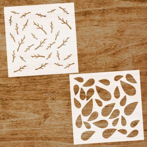 Stencil Combinado Hojas