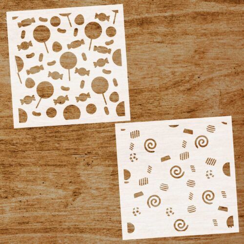 Stencil Combinado Caramelos