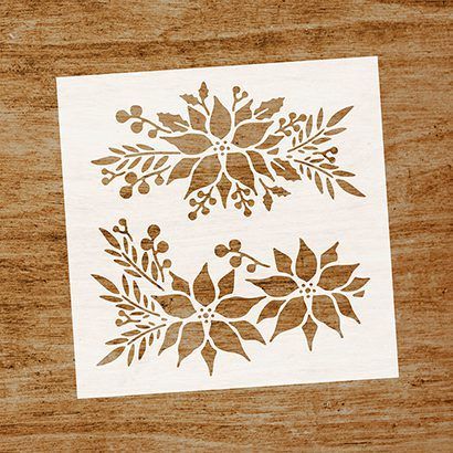 Stencil Ponsettia