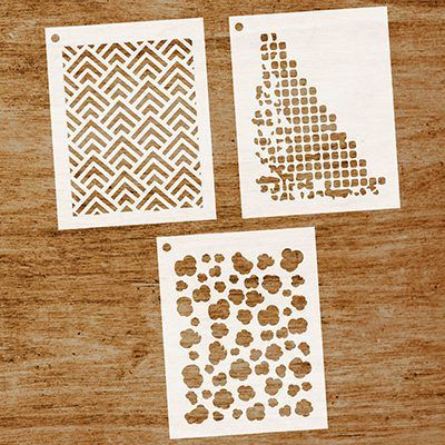 Pack 3 Stencils ATC "En casita"