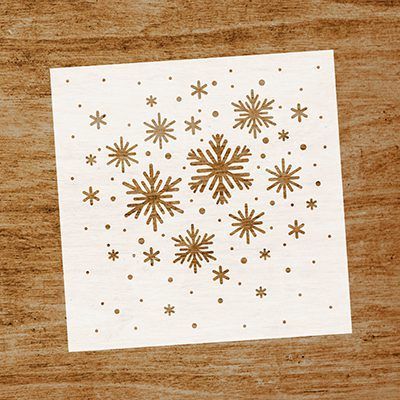 Stencil Copitos de nieve
