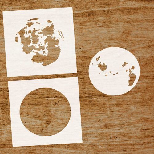 Stencil Combinado Luna 15x15cm