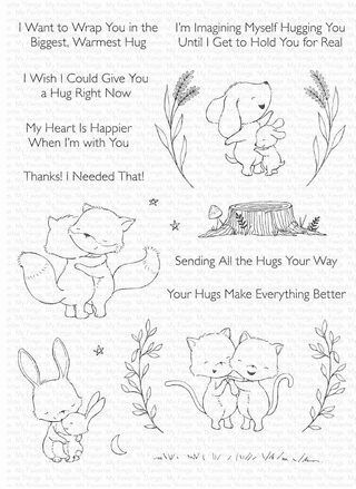 Sello Hugs Make Everything Better de MFT