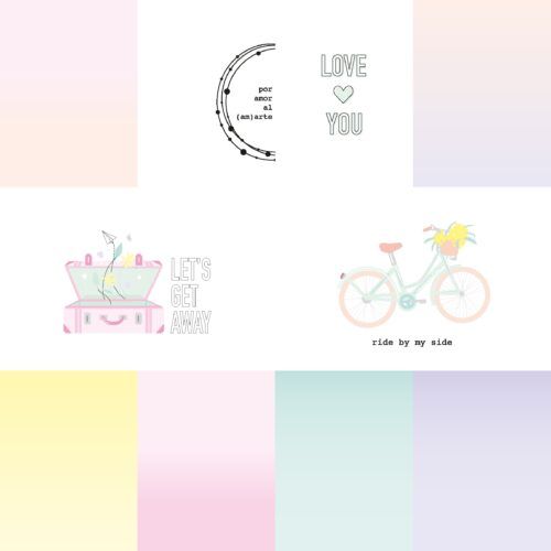 Set 12" x 12" Eres Arte de The Mint Feather