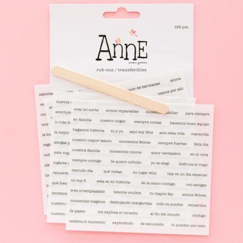 Set de rubons con frases Anne de Sami Garra