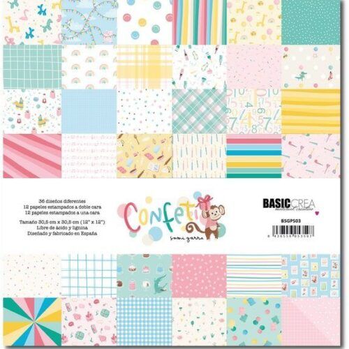 Stack 12"x12" Confeti de Sami Garra