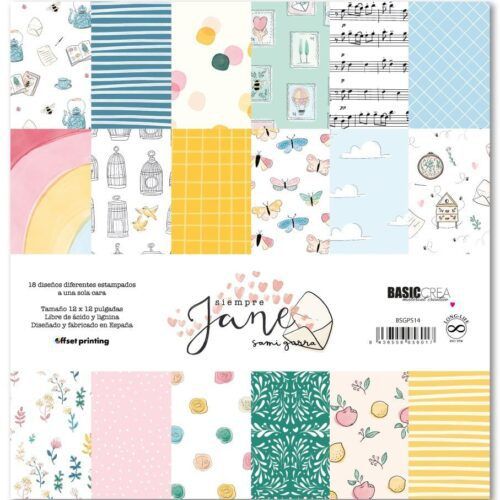 Stack 12"x12" Una cara "Siempre Jane" de Sami Garra