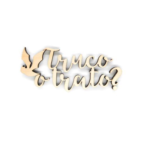 Palabra de madera - Truco o trato?