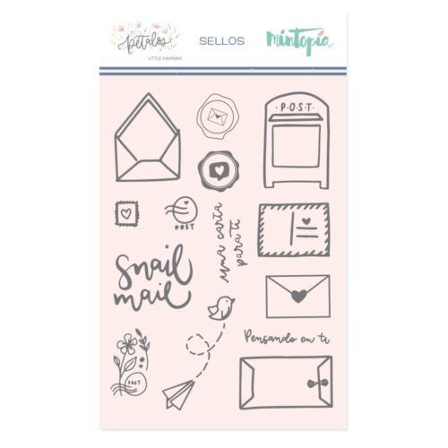Sello Snail Mail Pétalos de Mintopía
