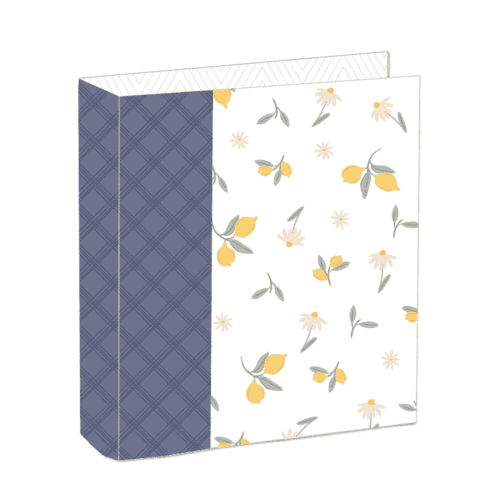 Álbum 6"x8" con 4 anillas Lemons Picnic de Cocoloko