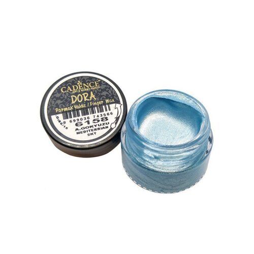 Crema metalizada Finger Wax color Cielo Mediterraneo de Cadence