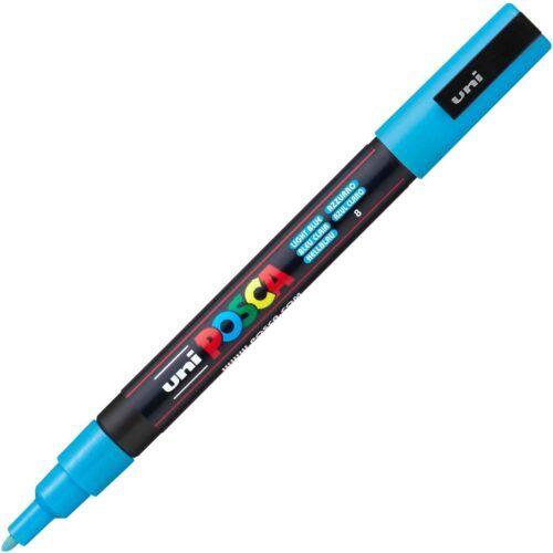 Rotulador Posca PC-3M Azul Claro