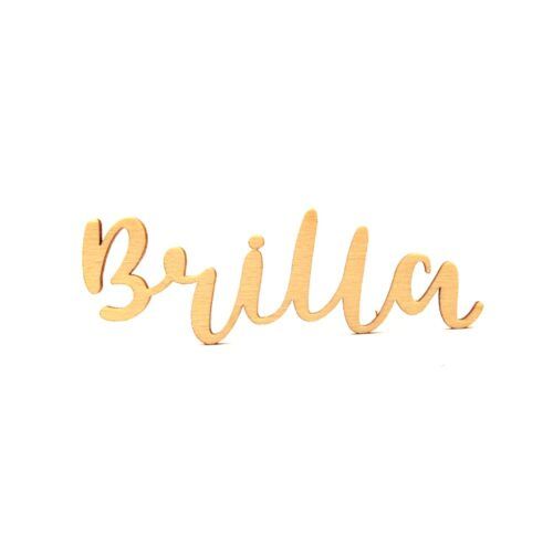 Palabra de madera - Brilla