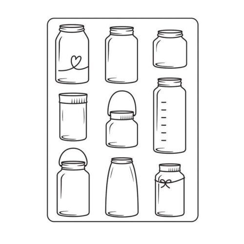Carpeta Embossing Glass Jars