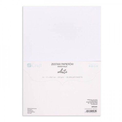 Pad DP Craft 20 Cartulinas A4 White