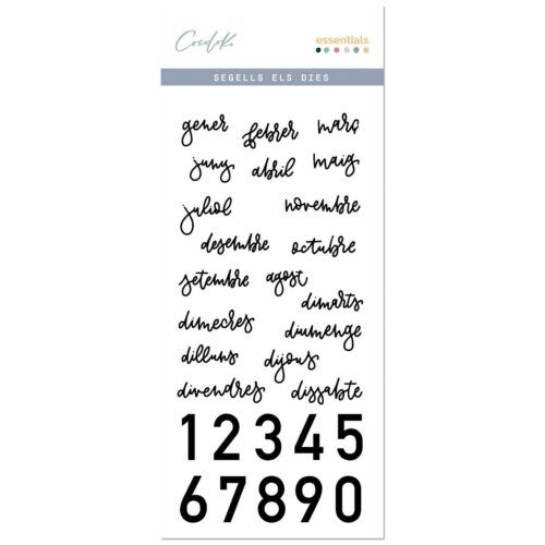 Sello 10x21cm "Els dies" de Holidays Cocoloko