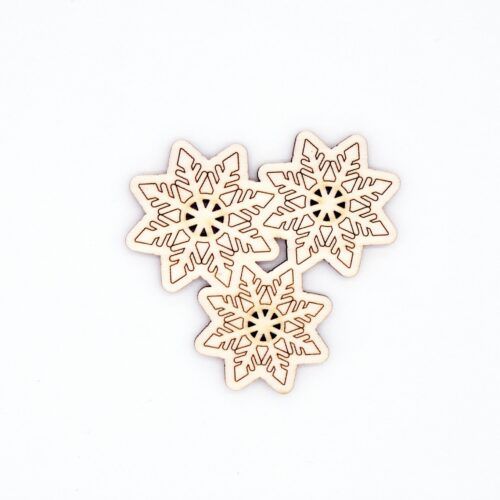 Silueta de madera - Copo de nieve