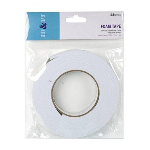 Cinta de doble cara Foam 3D 18 mm x 2,5 m