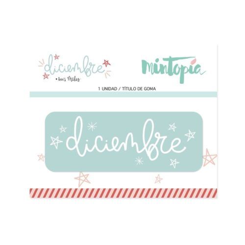 Título de goma Diciembre mint Diciembre de Mintopía