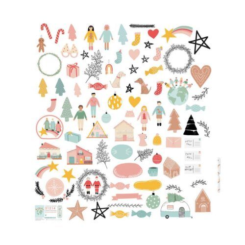 Die Cuts ilustraciones Diciembre de Mintopía