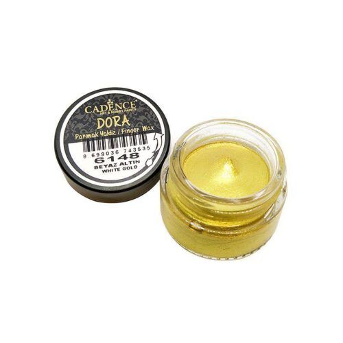 Crema metalizada Finger Wax color Oro blanco de Cadence