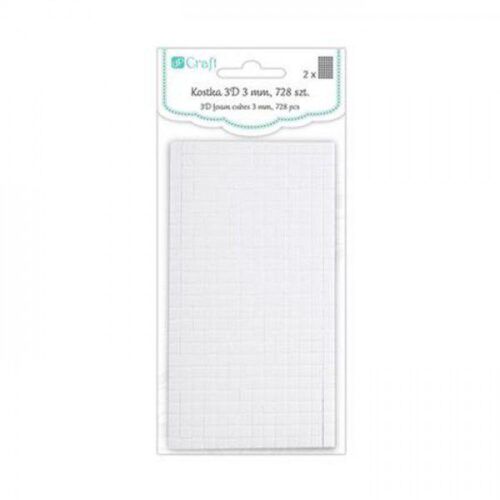 3D Foam Cubes 3 mm (5x5 mm) 728 pzs