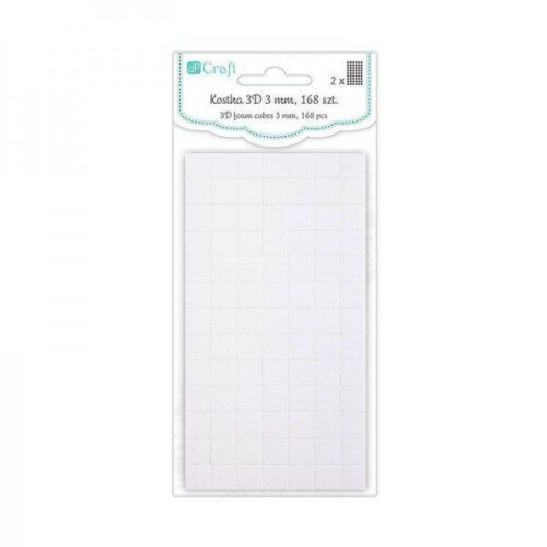 3D Foam Cubes 3 mm (1x1 cm) 168 pzs