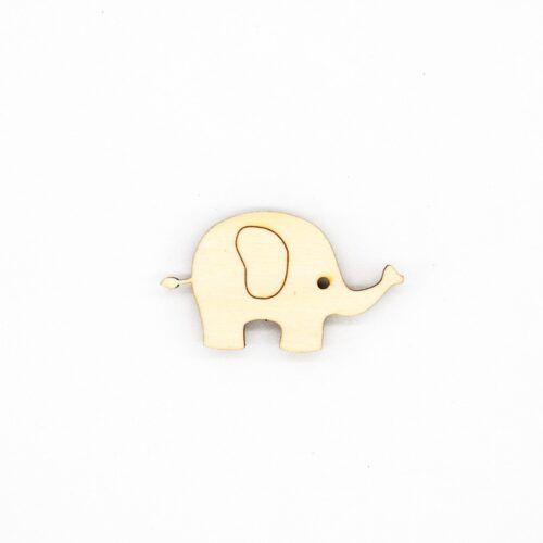 Silueta de madera - Elefante