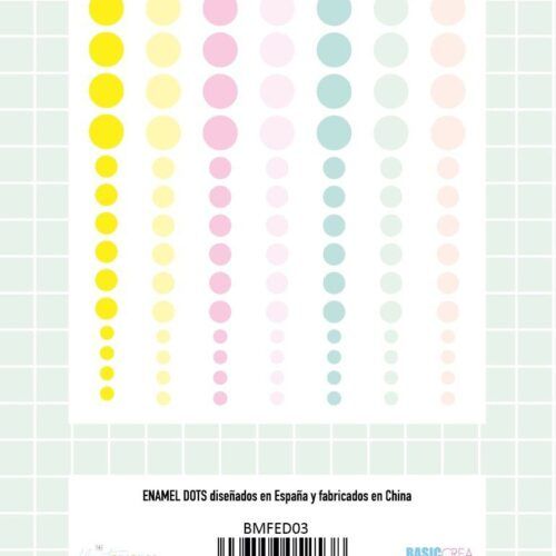 Enamel dots Miami Peach by The Mint Feather