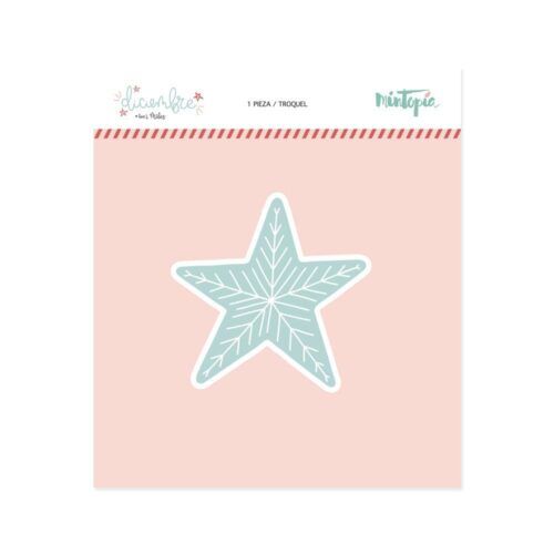 Troquel Estrella decorada Diciembre de Mintopía