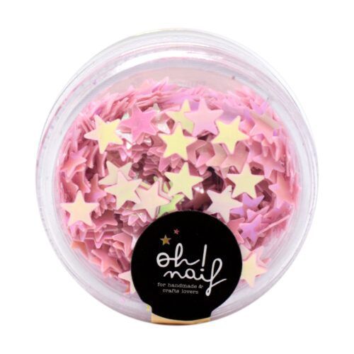 Lentejuelas Mini Estrellas Rosa Oh Naif