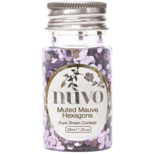 NUVO CONFETTI Muted Mauve Hexagons