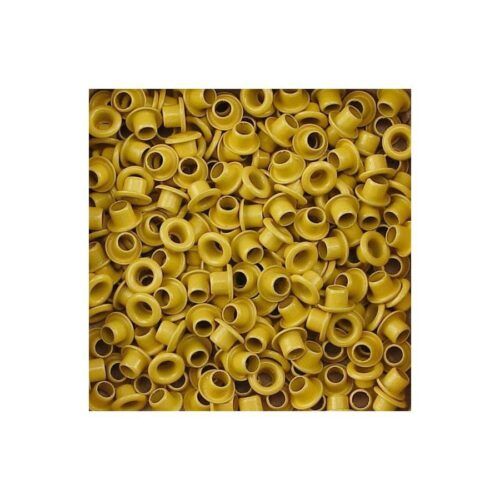 Eyelets 5 mm Yellow 25 pk
