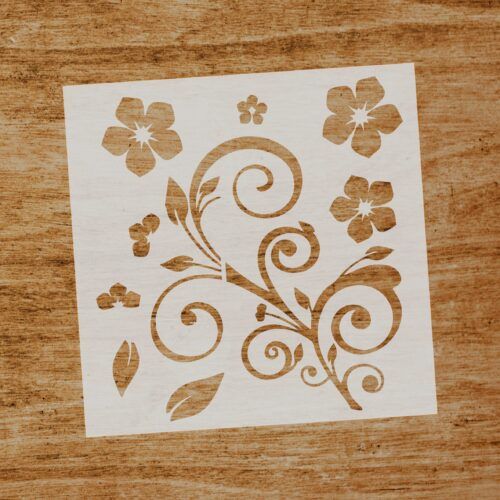 Stencil Flor