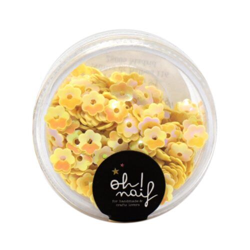 Lentejuelas Mini Flores Amarillas Oh Naif