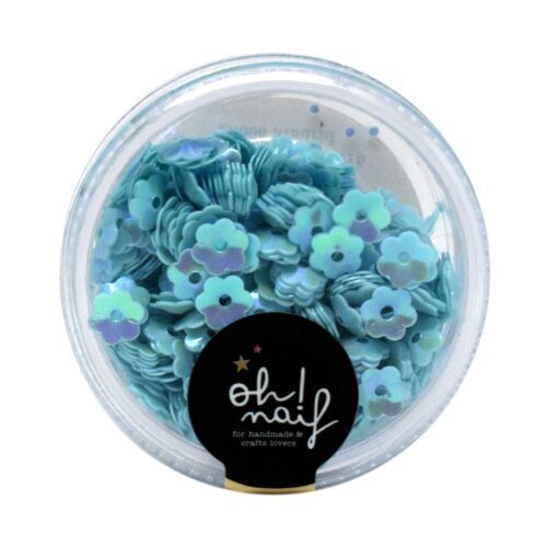 Lentejuelas Mini Flores Azules Oh Naif