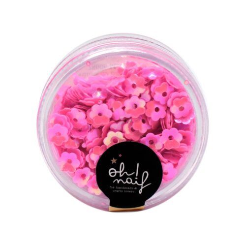 Lentejuelas Mini Flores Rosas Oh Naif
