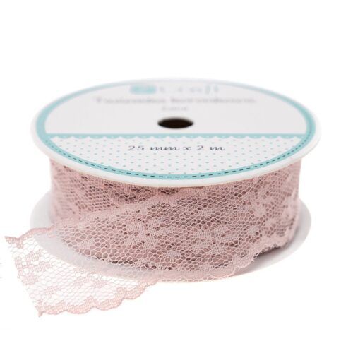 Cinta de encaje Rosa empolvado Dp Craft