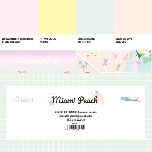Kit de recortables Miami Peach by The Mint Feather