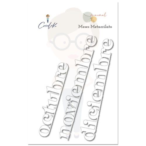 Set de Metacrilatos Meses Otoño de MINIMAL de Cocoloko (Castellano)