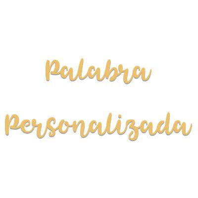 Palabra personalizada madera