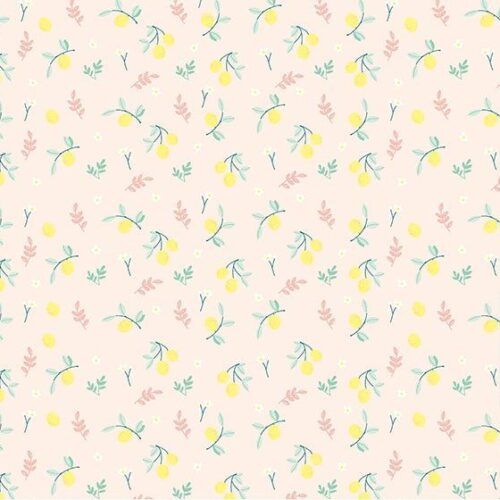 Papel para forrar Limones Miami Peach by The Mint Feather